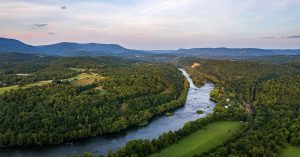View of a river and mountains
