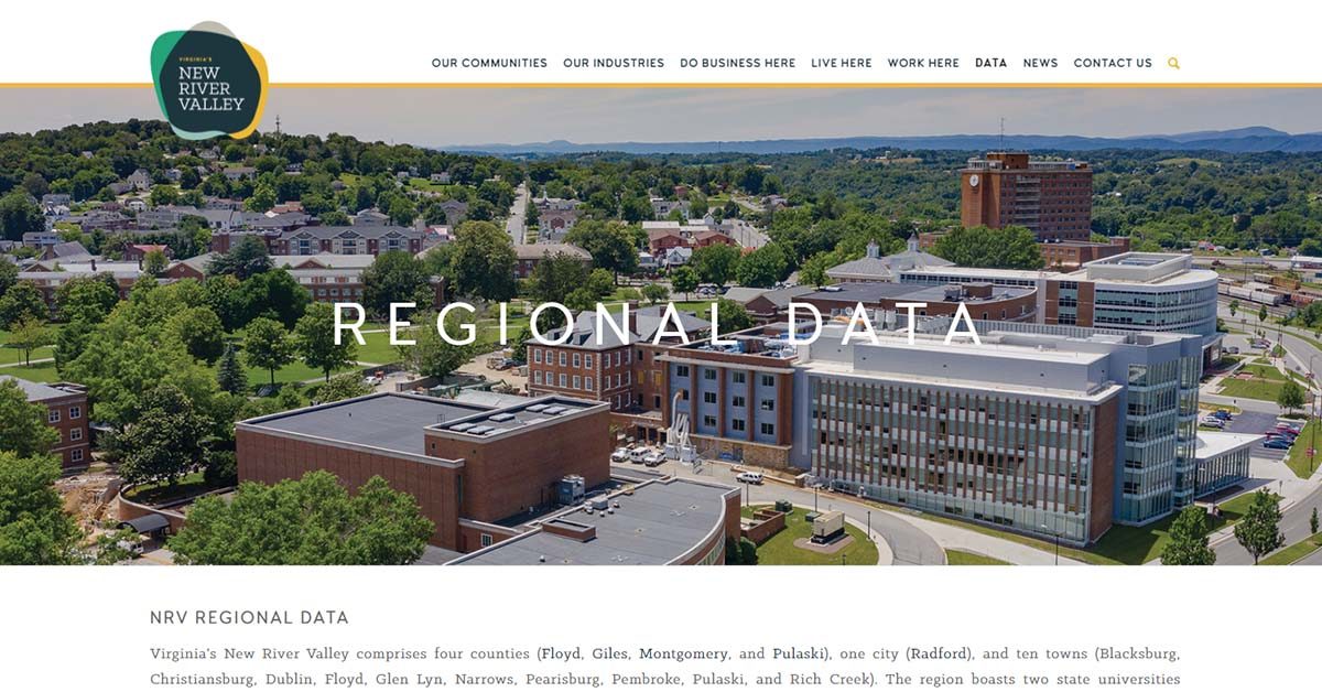 Onward NRV Launches Updated Online Resource for Regional Data