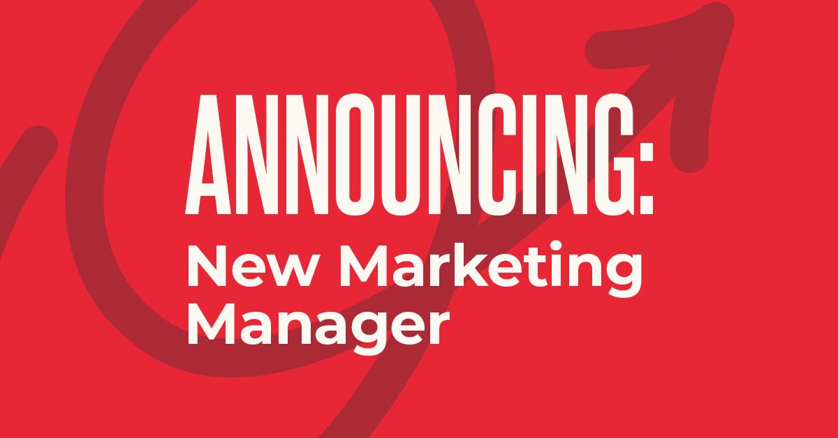 Announcing New Marketing Manager Graphic